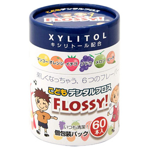 新版 Flossy 儿童专用牙线棒 6种水果味 60根