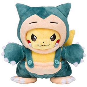 Pokemon 宠物小精灵 卡比兽吊带裤装皮卡丘公仔