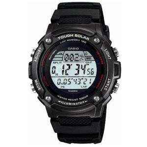 Casio卡西欧 SPORTS GEAR 太阳能多功能跑步运动男表 W-S200H-1BJF