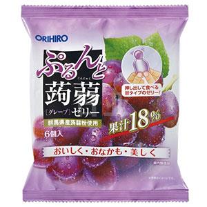 ORIHIRO立喜乐 蒟蒻 低卡高纤魔芋果冻 20g×6个×6袋 三种口味可选