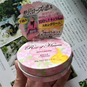KOSE高丝 Rose of Heaven玫瑰天堂 香氛嫩肌面霜身体乳80g