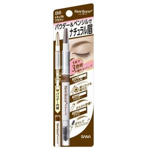 SANA New Born EX眉采飞扬三用旋转眉笔 B6自然棕