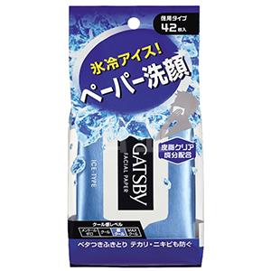 GATSBY杰士派 男士冰霜洁面湿纸巾 42片