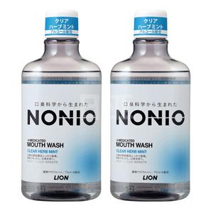 Lion狮王  NONIO漱口水 600ml*2瓶装 蓝色草本薄荷味