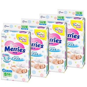 花王 Merries妙而舒 纸尿裤 四连包 NB/S/M码