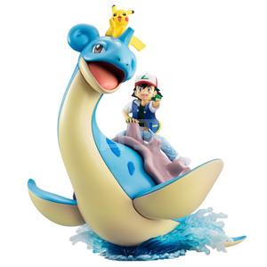 新品预售：MegaHouse Pokemon精灵宝可梦 小智&皮卡丘&乘龙 涂装完成版手办