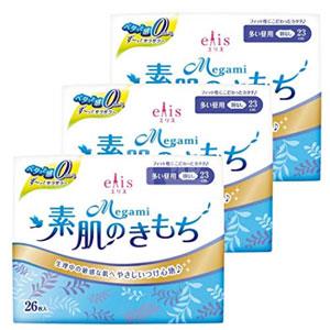 大王 elis素肌瞬吸透气日用卫生巾 23cm 26片*3包