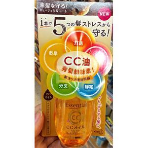 花王Essential 5效修护CC油 护发精油 发尾油 60ML 免沖洗