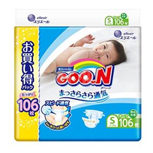 GOO.N大王 维E系列婴幼儿纸尿裤 S106片(4~8 kg)