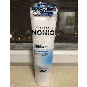 Lion狮王 NONIO去口臭清爽牙膏130g 蓝色 草本薄荷味