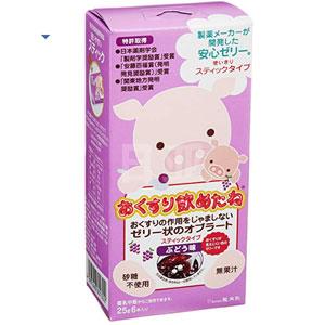 龙角散 宝宝服药辅助果冻 葡萄味 25g*6包