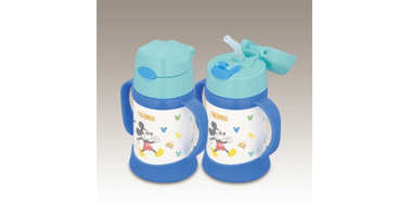 2015年新款Thermos膳魔师儿童保温杯吸管杯带把手FHI-250DS 250ml