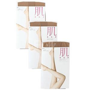 ATSUGI 厚木春夏超薄通透女士连裤袜光滑素肌感 3双装 L~LL- 米色