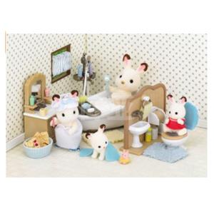 EPOCH森林家族玩具sylvanian families 浴室组合