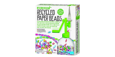 环保玩具！4M Recycled Paper Beads Kit 废纸串珠