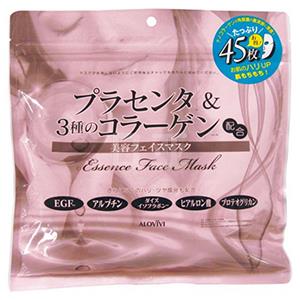 ALOVIVI胎盘&3种胶原蛋白美容面膜 45片