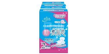 Elis怡丽 新素肌感日用棉柔卫生巾20.5CM*22枚两包装