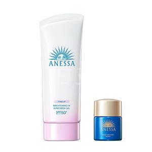 ANESSA安耐晒 2024新款美白防晒小白管SPF50+ 90g+12ml新款修复精华