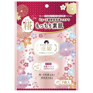 kouji hime 糀姬 浓密美容液大米酒糟保湿面膜 7枚装