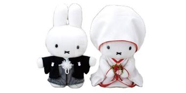 新人送礼首选！Miffy米菲兔 毛绒娃娃和服结婚玩具公仔