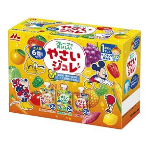 森永 儿童蔬菜水果果汁果冻吸吸乐 70g*6袋