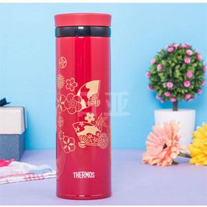 THERMOS膳魔师 JNY-351不锈钢真空超轻保温保冷杯 350ml 扇子款