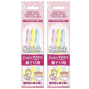 Schick女性专用亲肌修颜刀3个装*2包