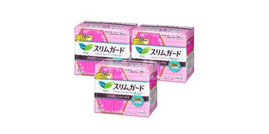 Kao花王 乐而雅瞬吸超薄日用护翼卫生巾 25cm*19片*3包