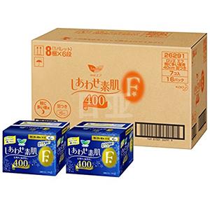 又降！日本花王透气F系列夜用棉柔卫生巾40cm*7片 16包装