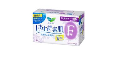 花王乐而雅F系列日用棉柔卫生巾 无荧光剂 25cm*18枚