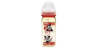 Pigeon贝亲ppsu新生儿塑料宽口径奶瓶240ml 米奇款