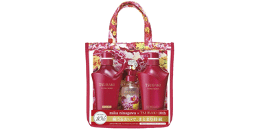 TSUBAKI 丝蓓绮红椿洗发水500ml+护发素500ml+凝水精华喷雾3件套装