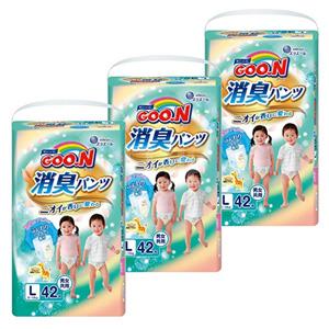 GOO.N大王 消臭拉拉裤 L42*3包(9~14kg)
