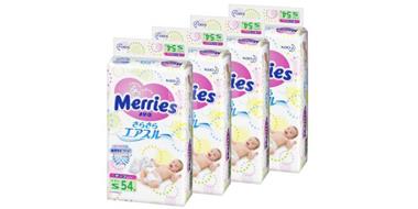 花王 妙而舒婴儿纸尿裤 S54*4包（4~8kg） 216枚