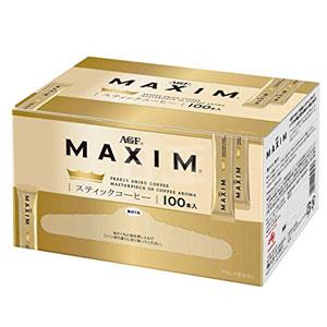 AGF Maxim 速溶纯黑咖啡粉提神无糖 100条
