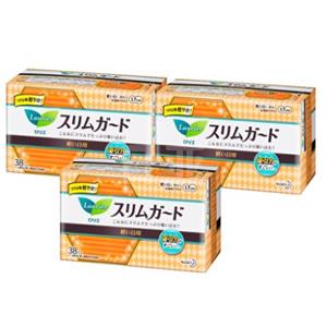 花王 乐而雅瞬吸超薄日用卫生巾17cm 38个×3