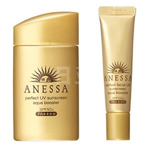 补货新低！资生堂ANESSA安耐晒60ml金瓶+15g面部专用套装