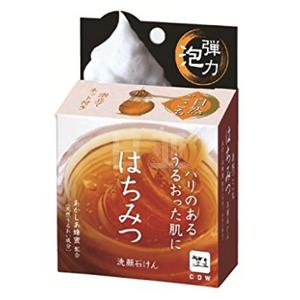 日本cow牛乳石碱蜂蜜弹力泡洗颜皂 80g