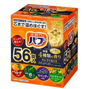 KAO花王 碳酸气泡浴盐56块 4香味混装