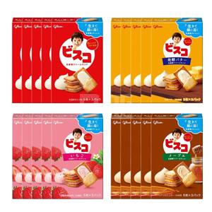 格力高 BISCO高钙夹心饼干4口味*5盒装（共20盒）