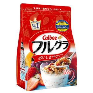 补货！Calbee卡乐比水果谷物麦片800g×6袋