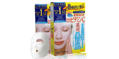 KOSE高丝药用美白肌维他命C浓润美容液配合面膜 5片装