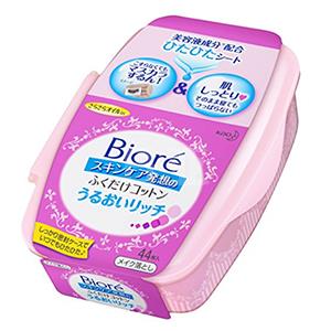 花王 biore 含美容液的滋润型卸妆棉 44枚