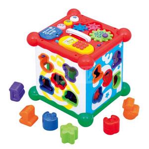 Toyroyal新六面盒多功能数字屋 形状配对玩具