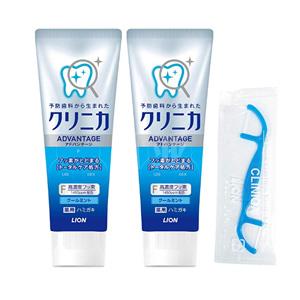 LION狮王 薄荷牙膏 130g*2支+牙线1个