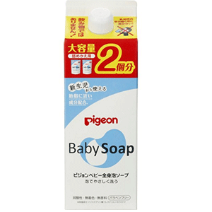 Pigeon贝亲 婴儿沐浴洗发二合一800ml补充装 清爽型