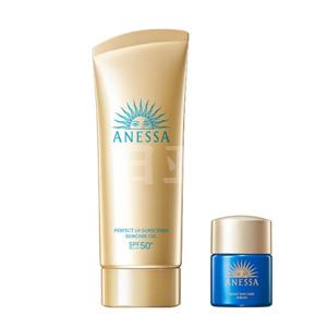 ANESSA安耐晒 2024新款软管防晒SPF50+ 90g+12ml新款修复精华