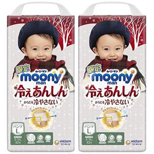 Moony尤妮佳 冬季保暖拉拉裤L42/XL36 两袋装