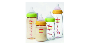 Pigeon贝亲母乳实感宽口径耐热玻璃奶瓶160ml 适合新生儿