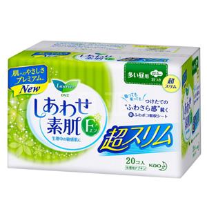 花王乐而雅素肌 22.5CM日用卫生巾20片